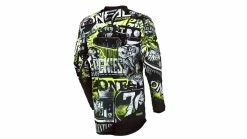 O'Neal Element Jersey Attack -Fahrradhelme Elegant magasin az ONeal Element Jersey Attack Radtrikot langarm Herren BLACK NEON YELLOW 219735 02